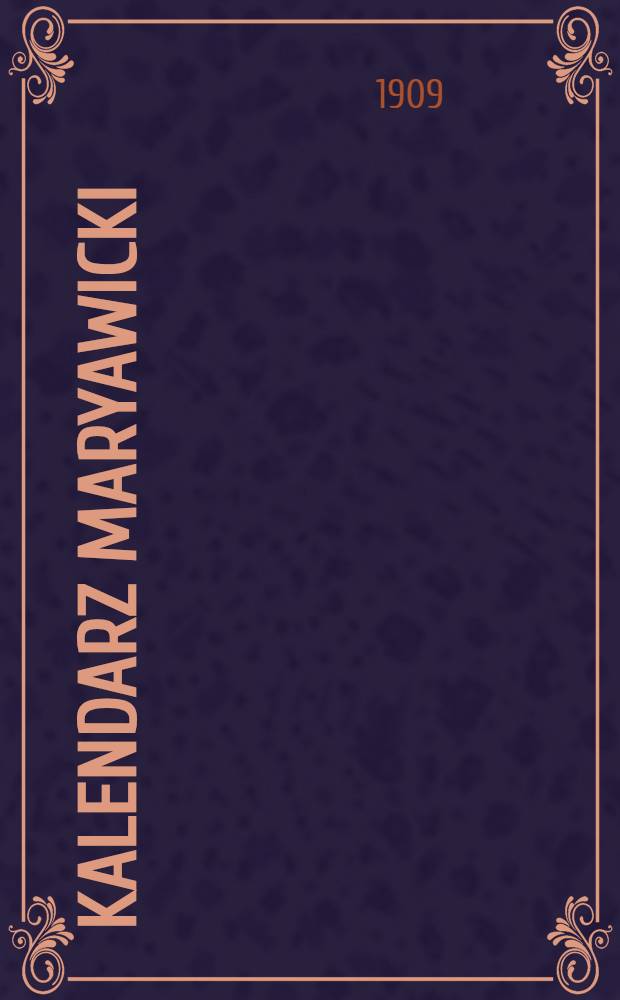 Kalendarz Maryawicki