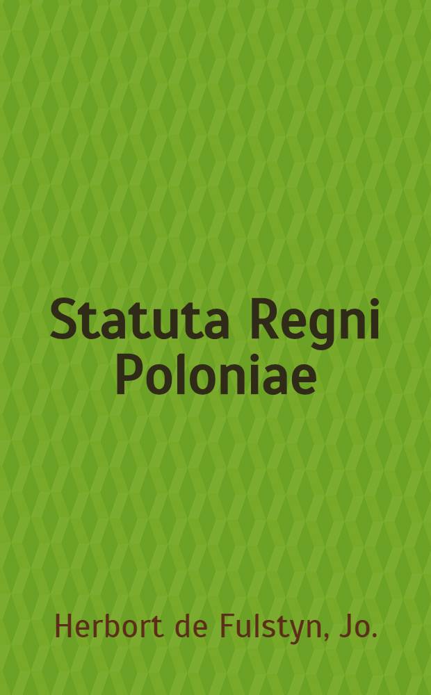 Statuta Regni Poloniae