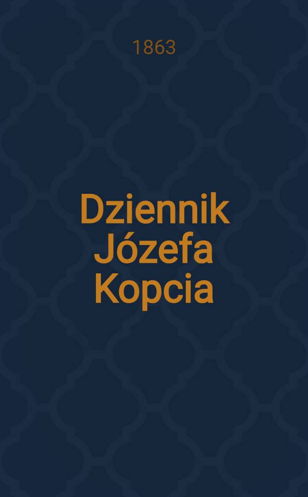 Dziennik Józefa Kopcia