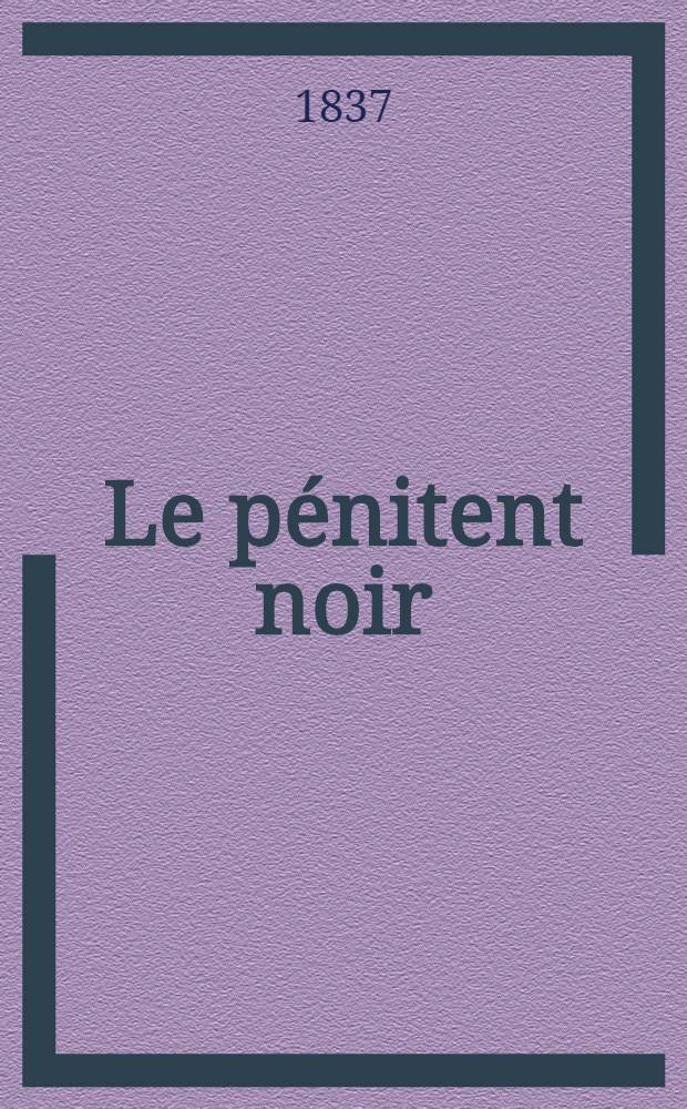 Le pénitent noir