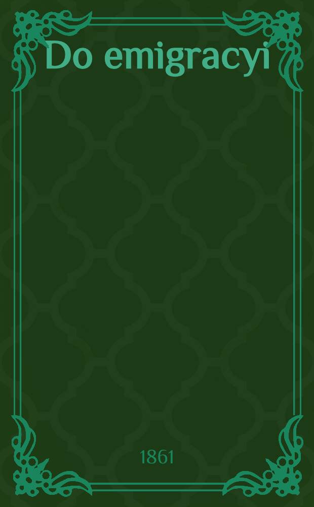 Do emigracyi