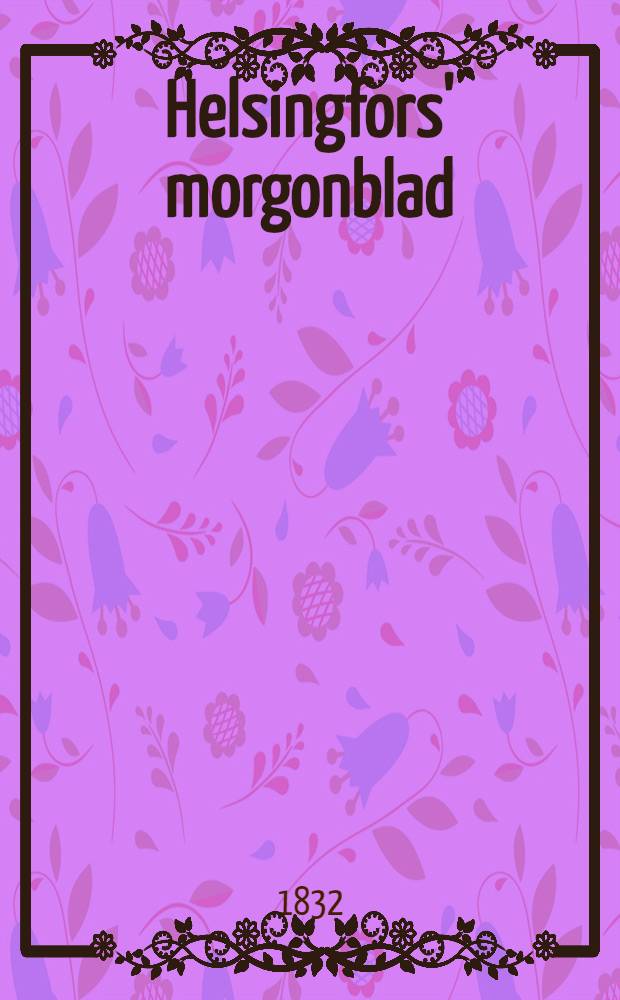 Helsingfors' morgonblad