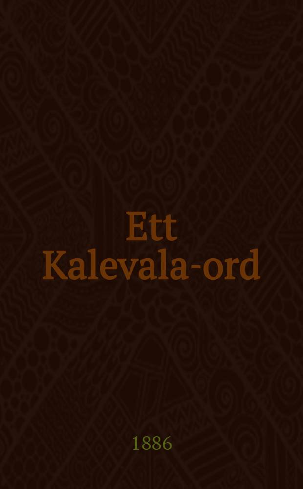 Ett Kalevala-ord