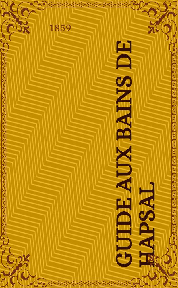 Guide aux bains de Hapsal
