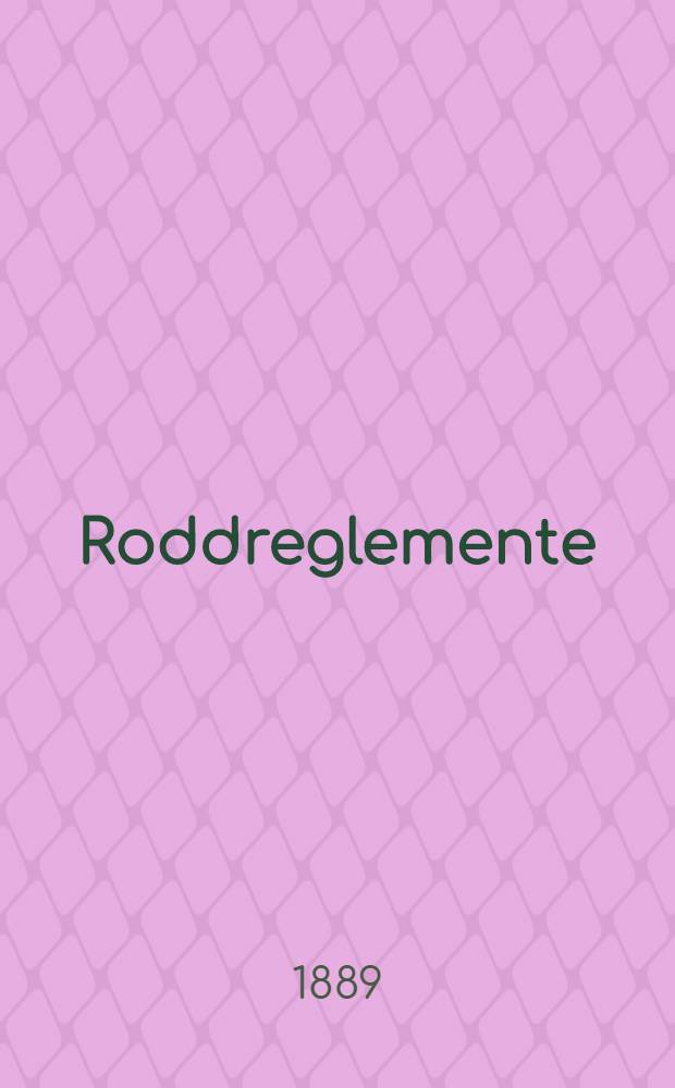 Roddreglemente