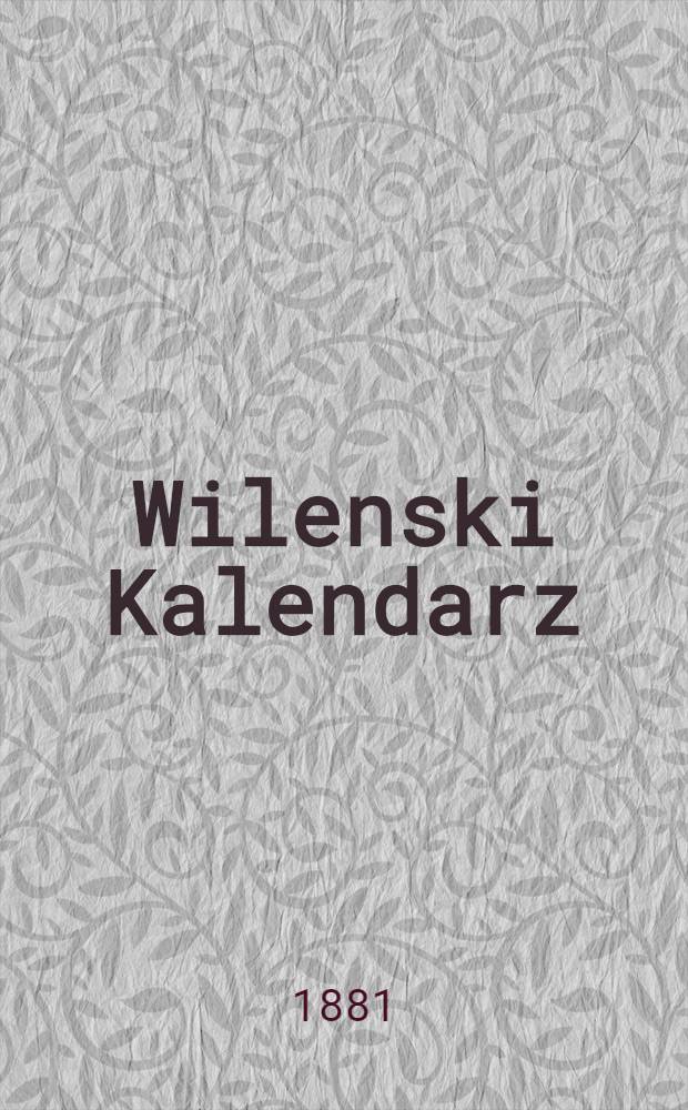 Wilenski Kalendarz