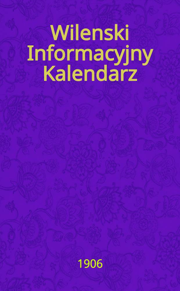 Wilenski Informacyjny Kalendarz