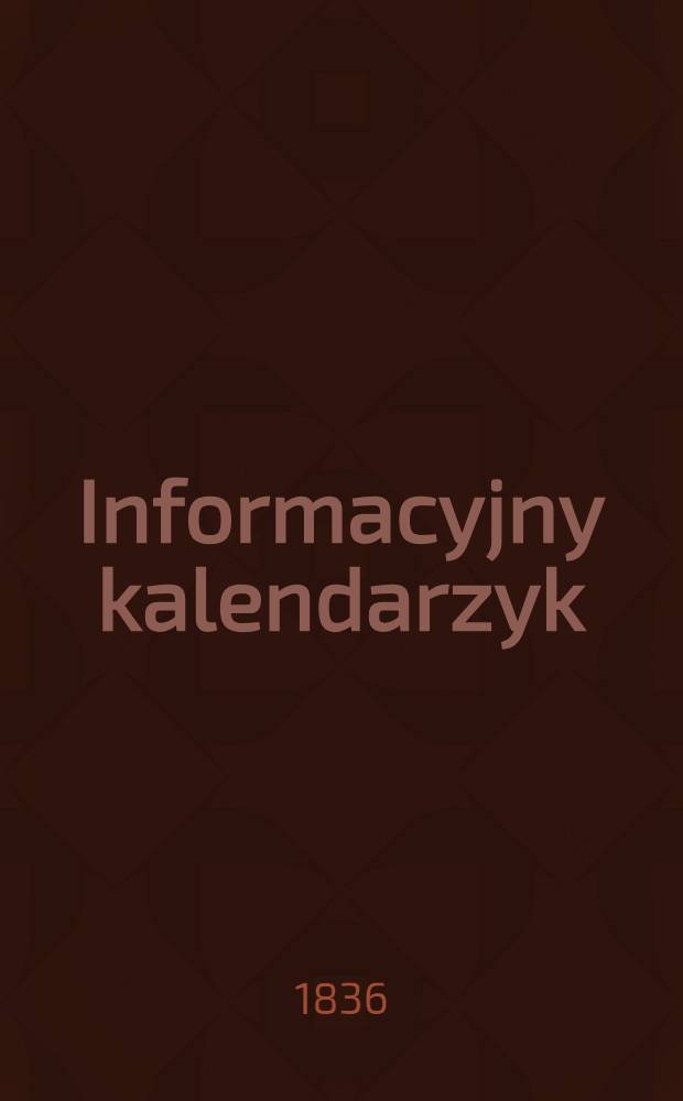 Informacyjny kalendarzyk