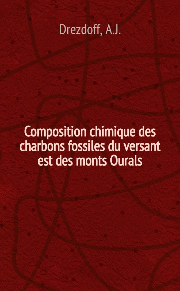 Composition chimique des charbons fossiles du versant est des monts Ourals
