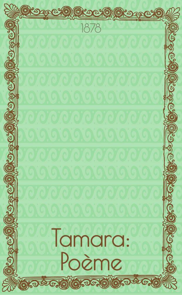 Tamara : Poème