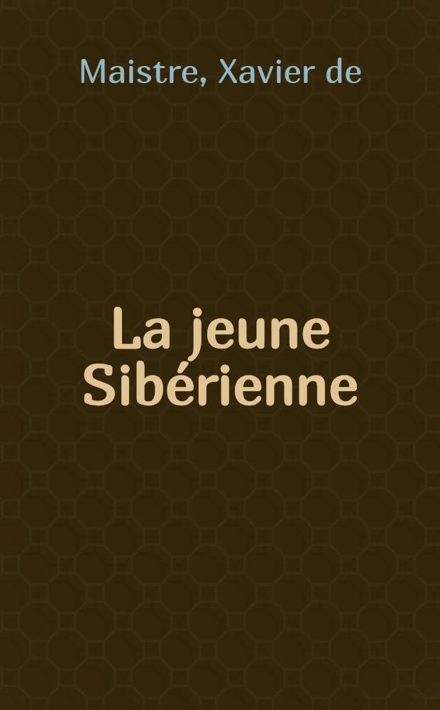 La jeune Sibérienne