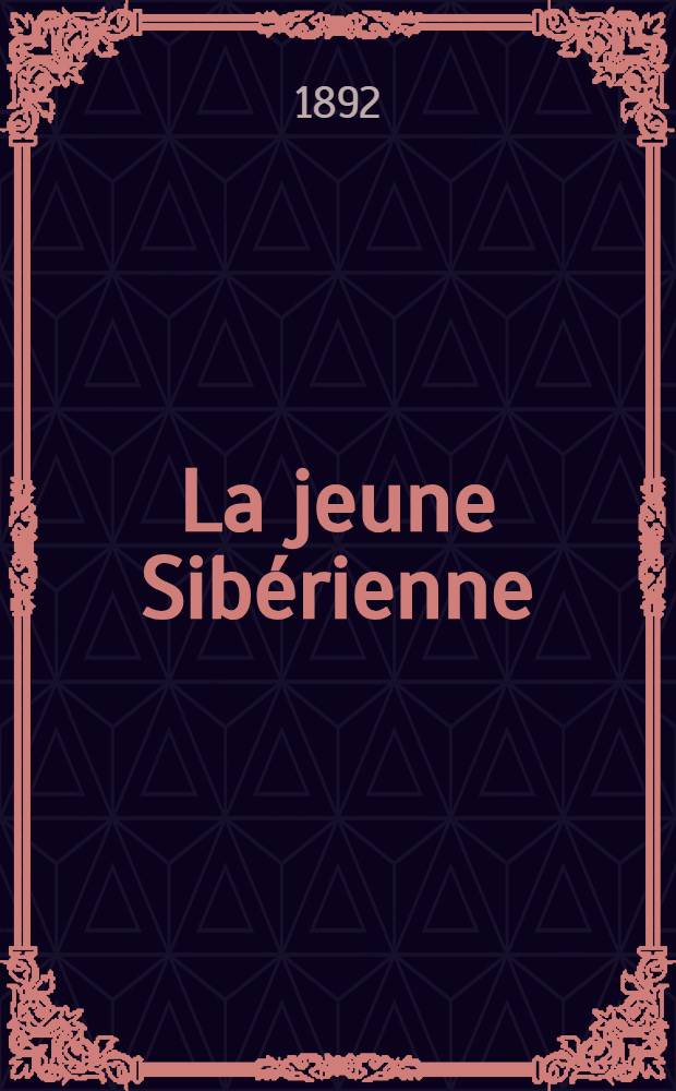 La jeune Sibérienne