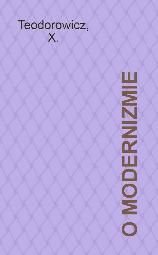 O Modernizmie