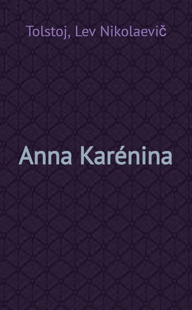 Anna Kar&eacute;nina