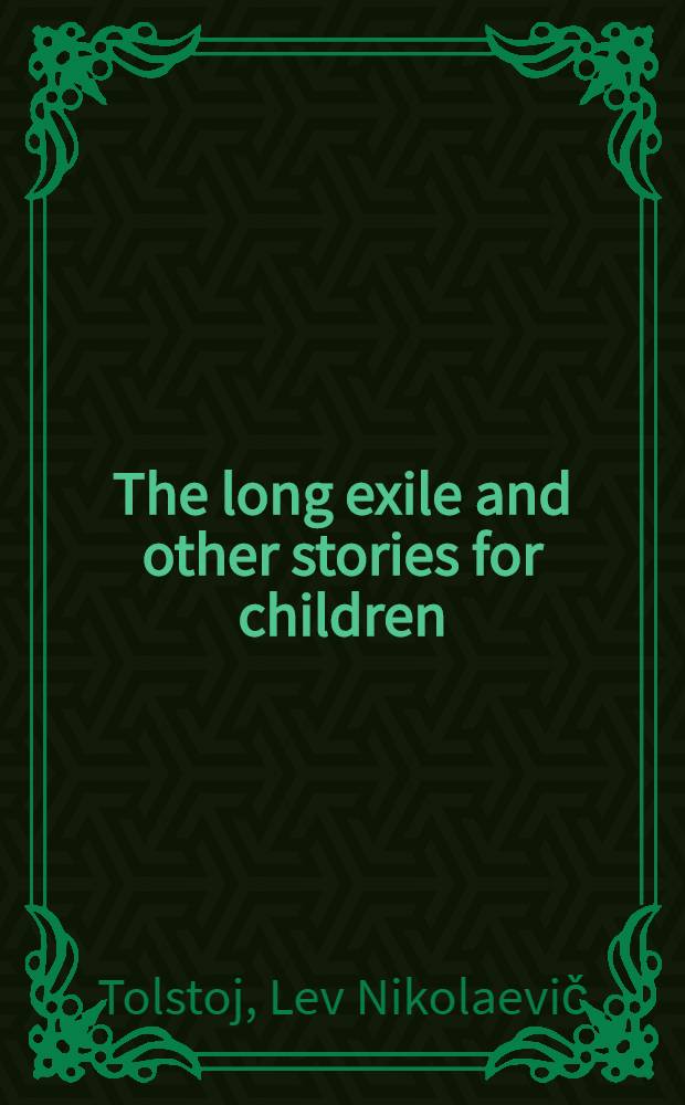 The long exile and other stories for children