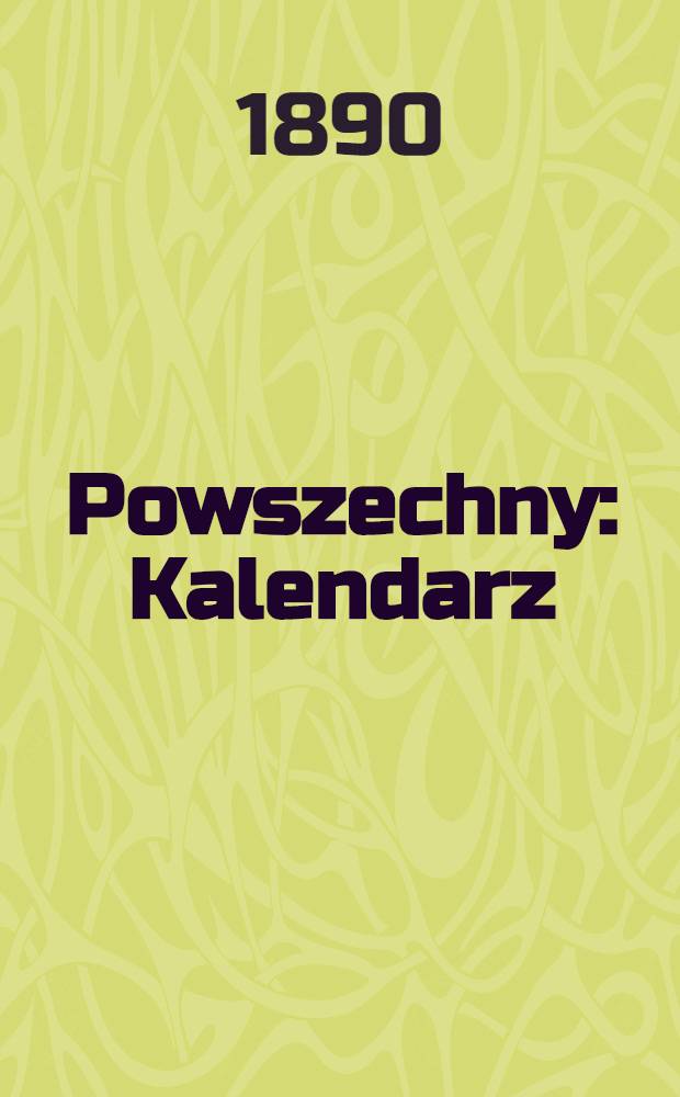 Powszechny : Kalendarz