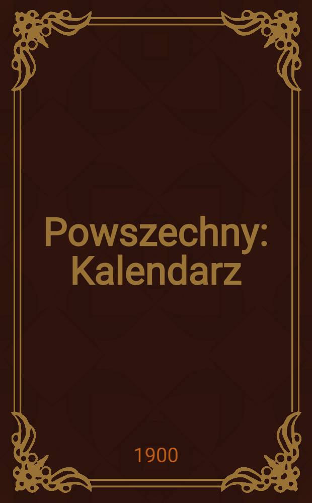 Powszechny : Kalendarz