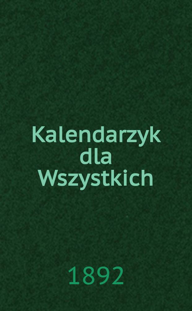 Kalendarzyk dla Wszystkich