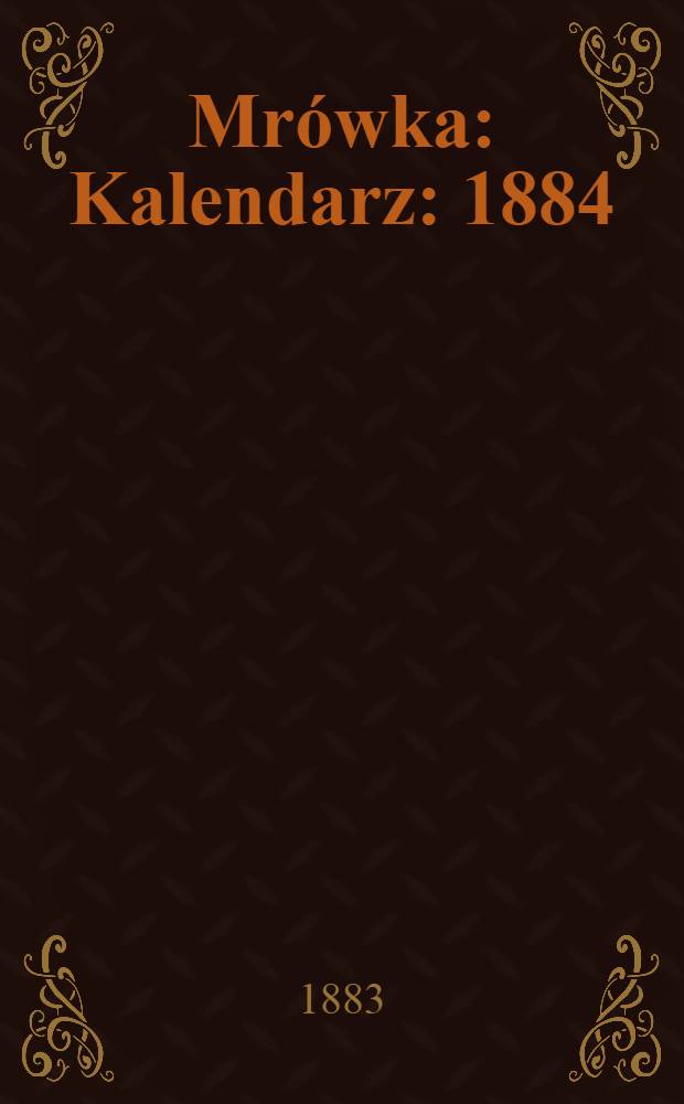 Mr&oacute;wka : Kalendarz : 1884