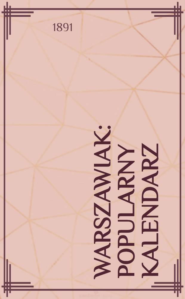 Warszawiak : Popularny Kalendarz
