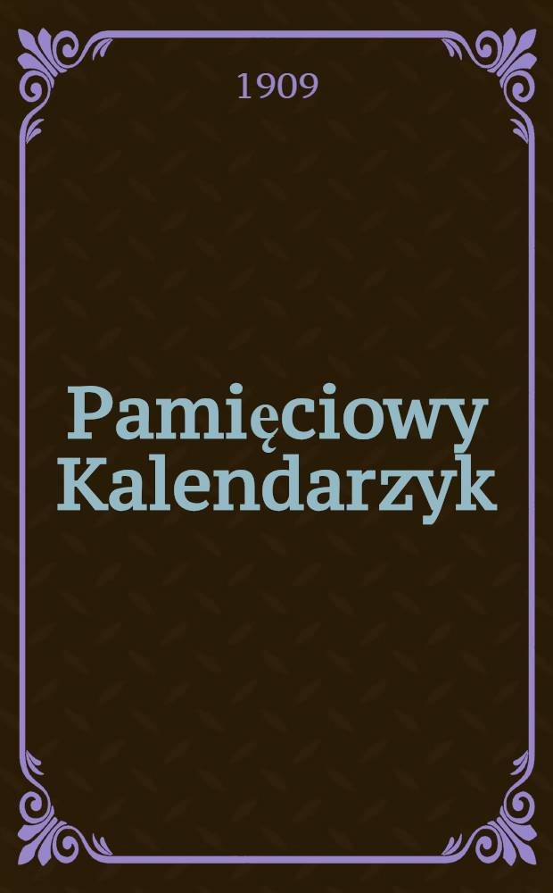 Pamięciowy Kalendarzyk