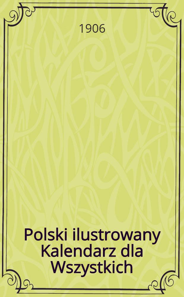 Polski ilustrowany Kalendarz dla Wszystkich
