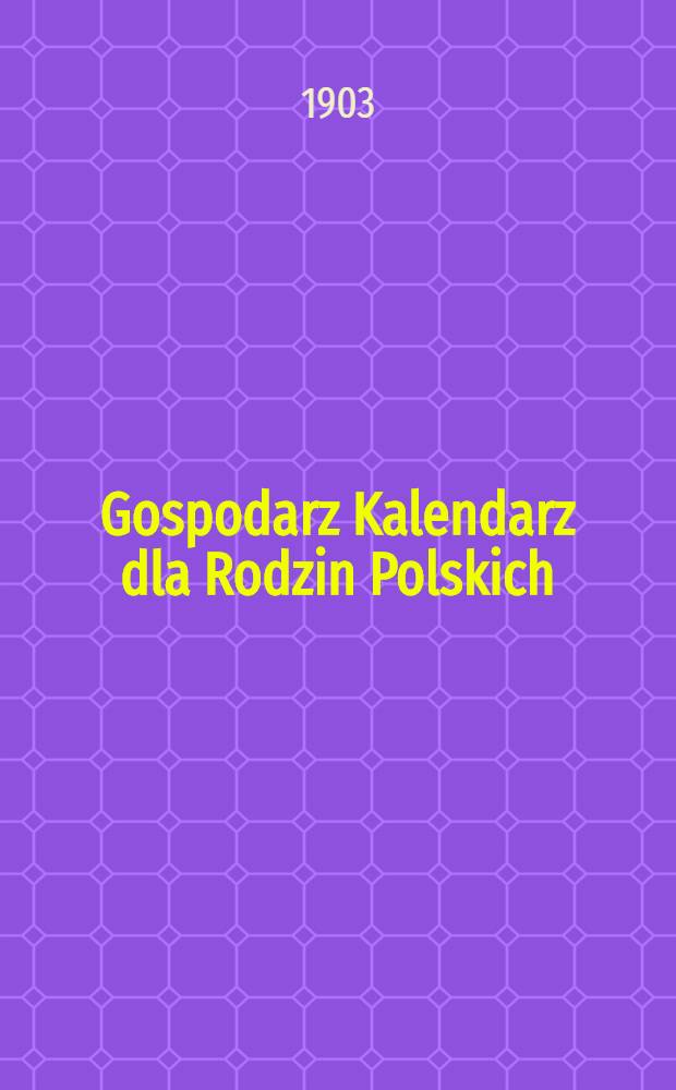 Gospodarz Kalendarz dla Rodzin Polskich