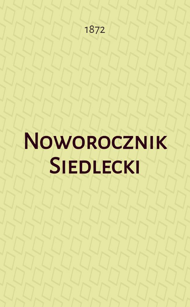 Noworocznik Siedlecki : Kalendarz