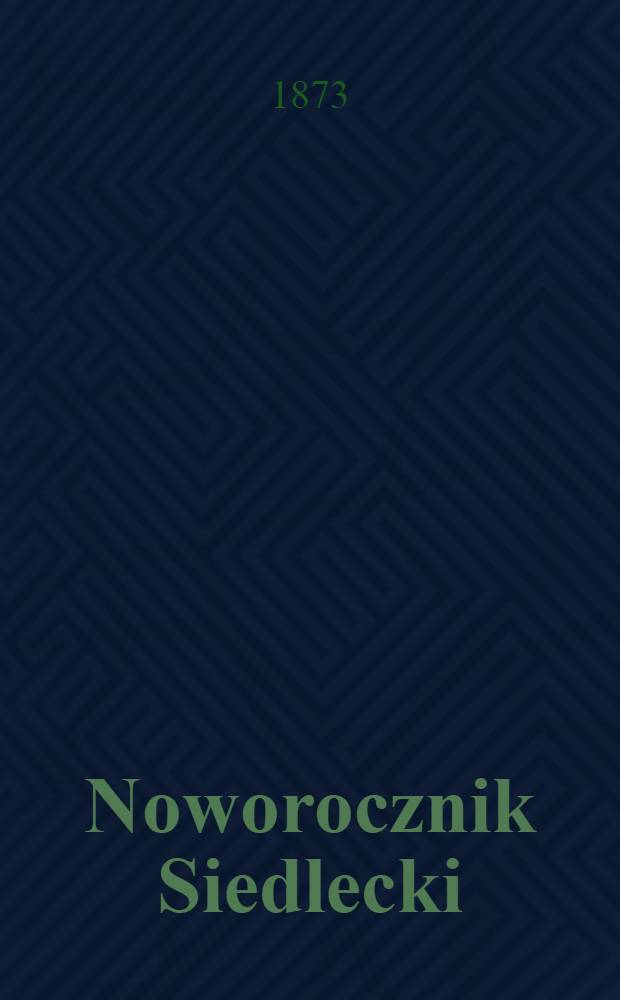 Noworocznik Siedlecki : Kalendarz