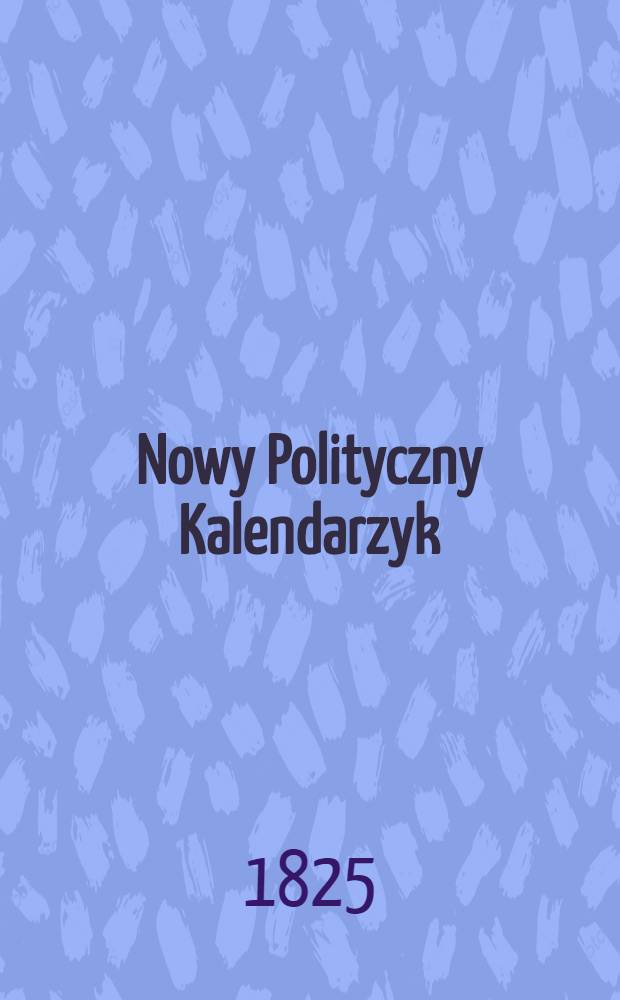 Nowy Polityczny Kalendarzyk