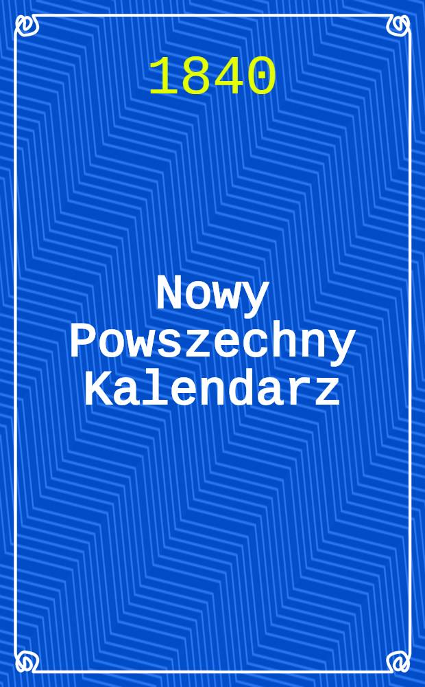 Nowy Powszechny Kalendarz