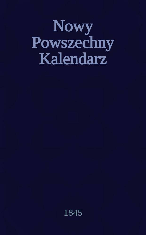 Nowy Powszechny Kalendarz