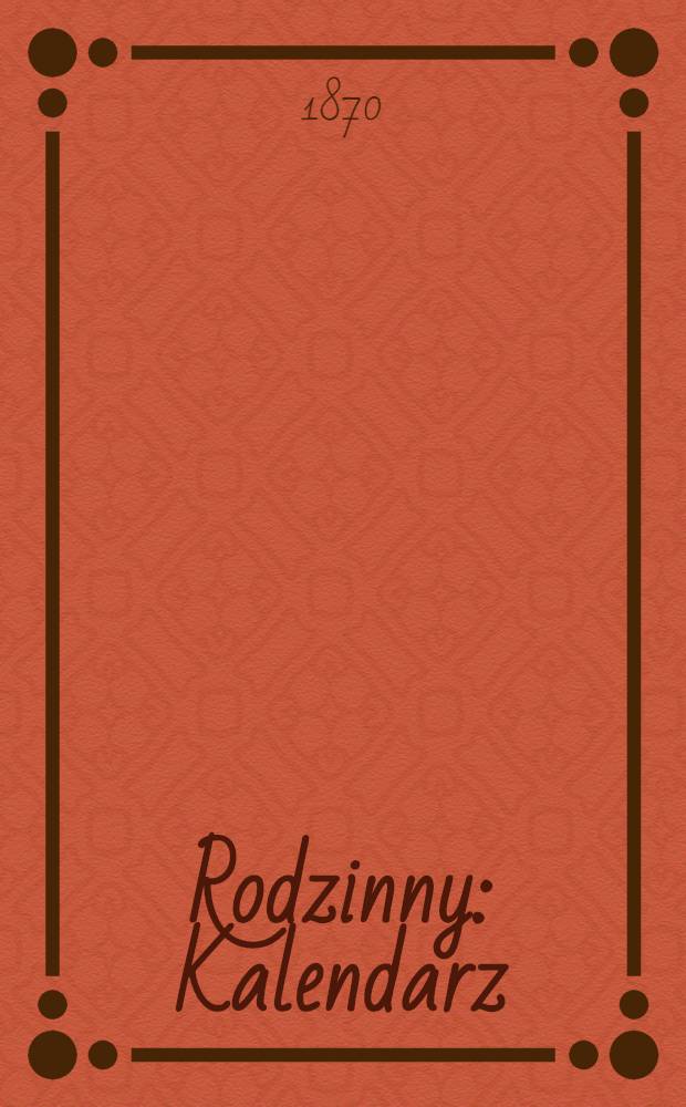 Rodzinny : Kalendarz