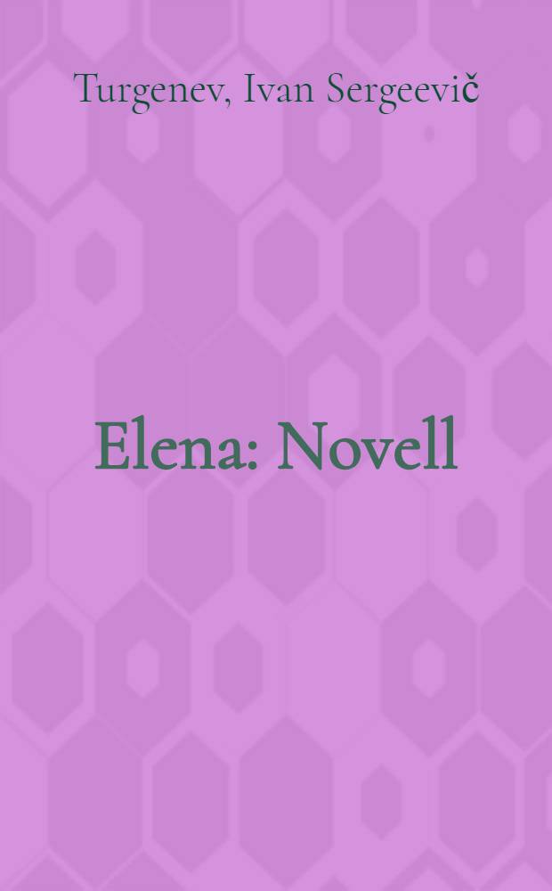 Elena : Novell