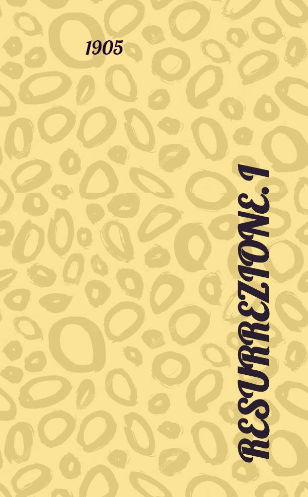Resurrezione. I