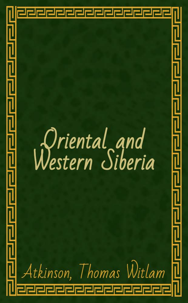 Oriental and Western Siberia