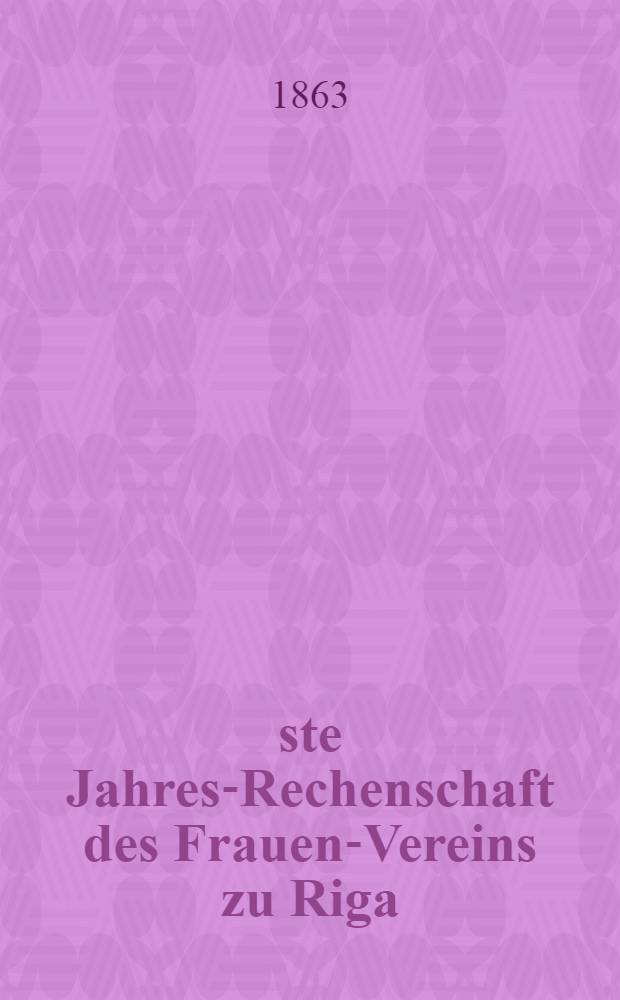 45-ste Jahres-Rechenschaft des Frauen-Vereins zu Riga