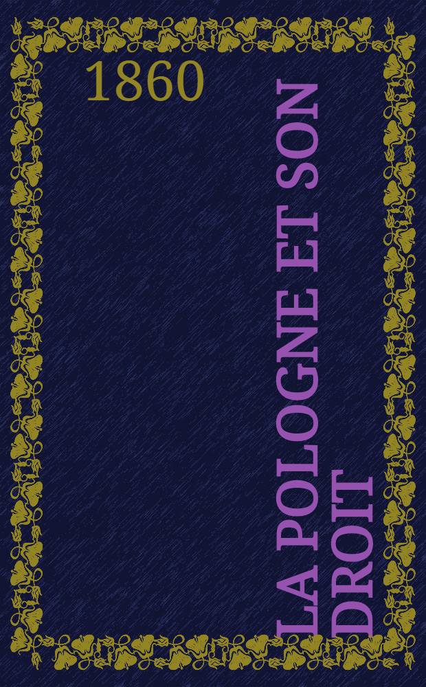 La Pologne et son droit