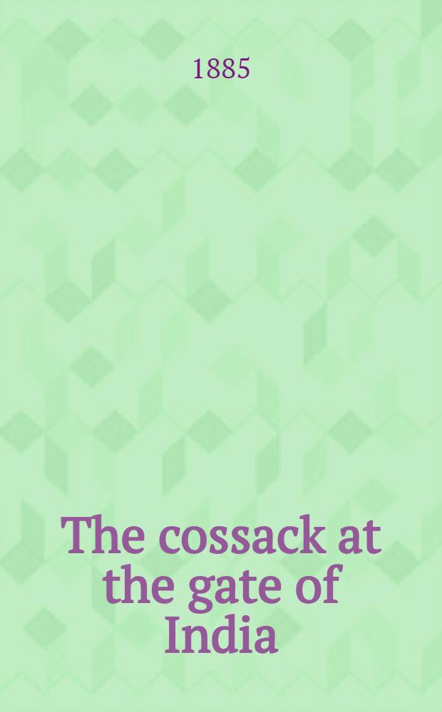 The cossack at the gate of India