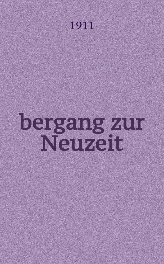 Übergang zur Neuzeit