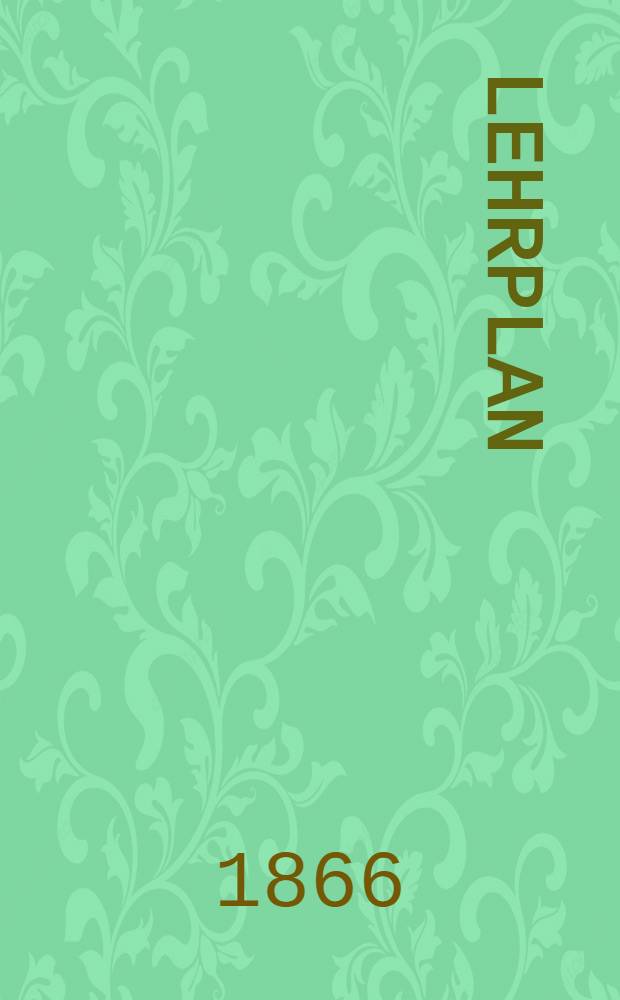 Lehrplan