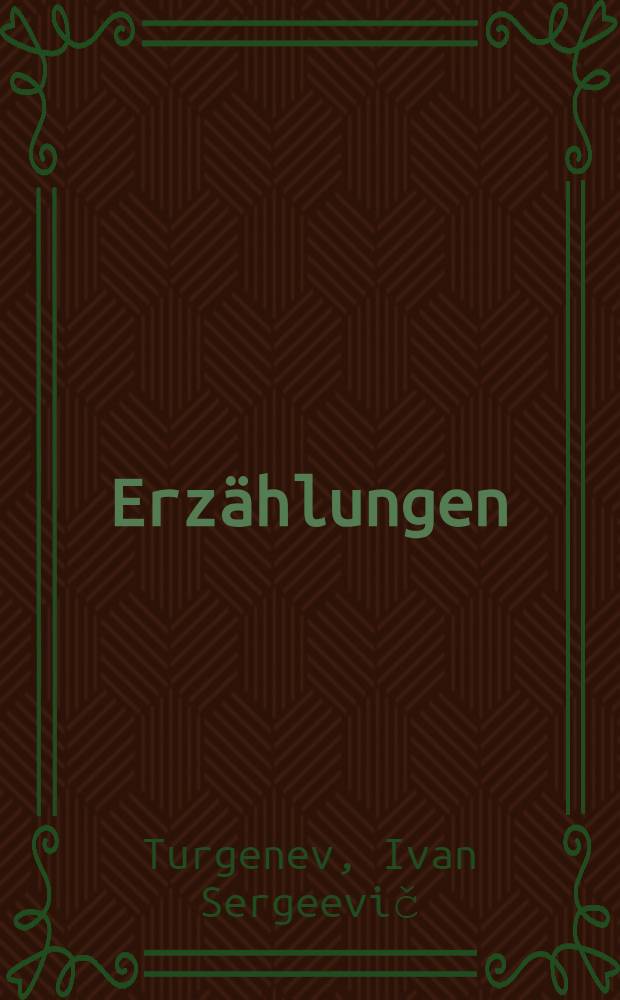 Erz&auml;hlungen