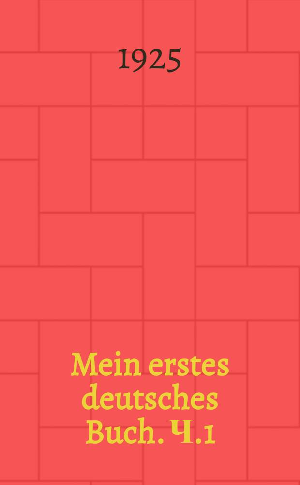 Mein erstes deutsches Buch. Ч.1