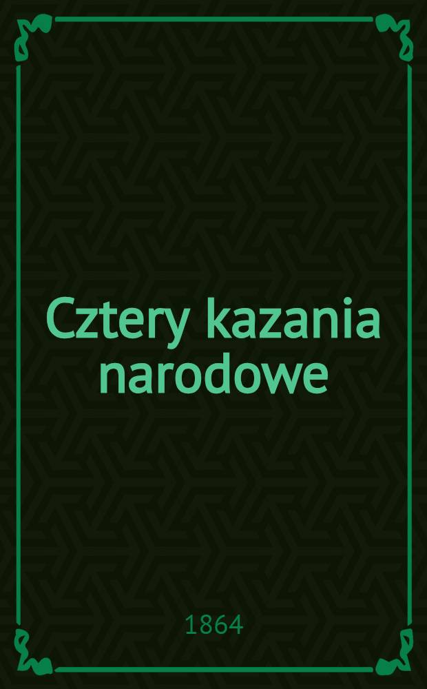 Cztery kazania narodowe