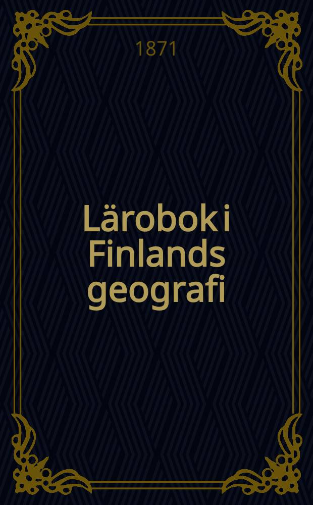 Lärobok i Finlands geografi