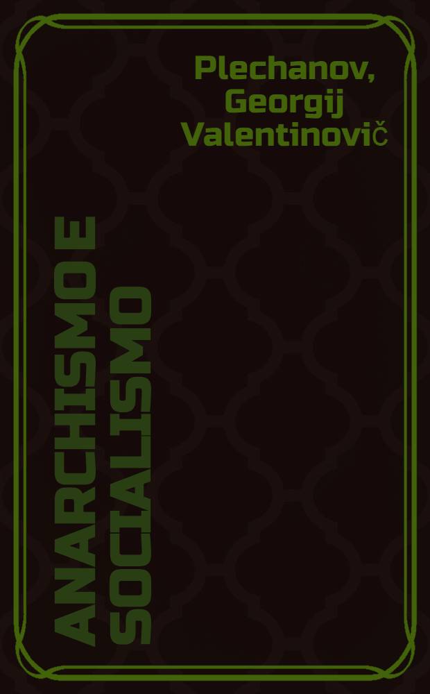 Anarchismo e socialismo