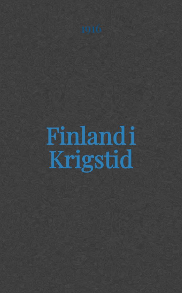Finland i Krigstid