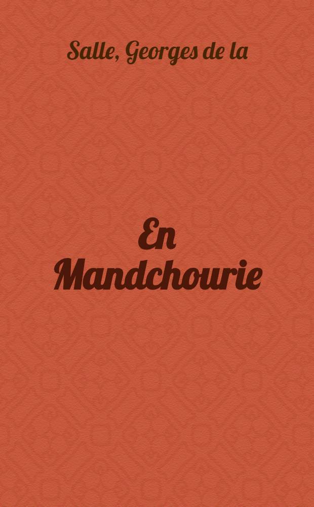 En Mandchourie