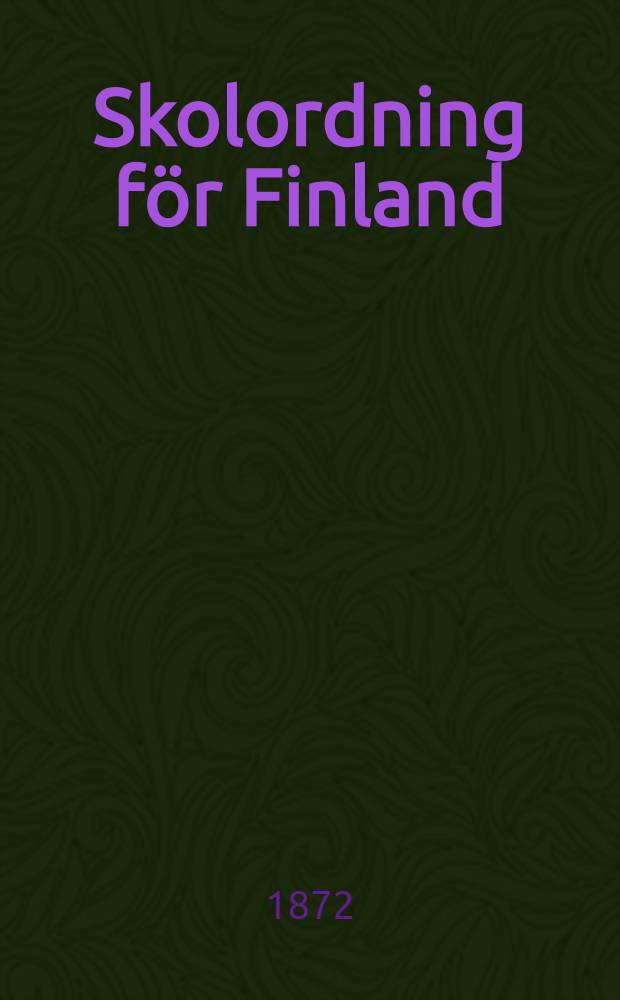 Skolordning för Finland