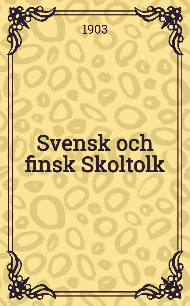 Svensk och finsk Skoltolk